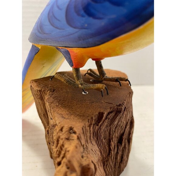 Vintage Brazilian Hand- Crafted Parrot 11" Marked - Picture 6 of 16